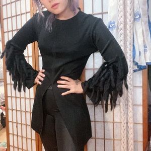 Nora Attalai Paris fur fringe designer tunic